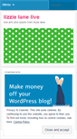 Mobile Screenshot of lizzielanelive.wordpress.com