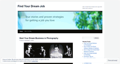 Desktop Screenshot of findyourdreamjob.wordpress.com