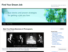 Tablet Screenshot of findyourdreamjob.wordpress.com