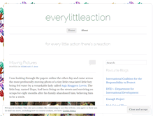 Tablet Screenshot of everylittleaction.wordpress.com