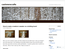 Tablet Screenshot of cashmerecrafts.wordpress.com