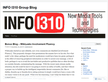 Tablet Screenshot of infoi310.wordpress.com