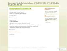 Tablet Screenshot of lowongankerjalulusan.wordpress.com