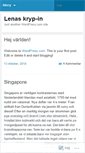 Mobile Screenshot of lenawihlborg.wordpress.com