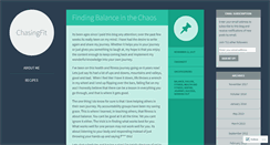 Desktop Screenshot of chasingfit.wordpress.com