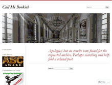 Tablet Screenshot of callmebookish.wordpress.com