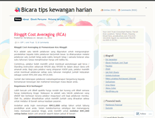 Tablet Screenshot of bijakringgit.wordpress.com