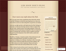 Tablet Screenshot of limsoonhoe.wordpress.com