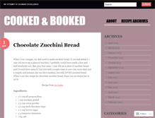 Tablet Screenshot of cookedandbooked.wordpress.com