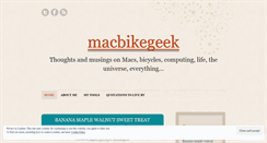 Desktop Screenshot of macbikegeek.wordpress.com