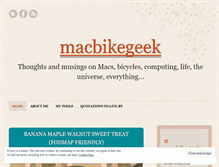 Tablet Screenshot of macbikegeek.wordpress.com