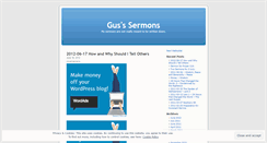 Desktop Screenshot of gruntlesermons.wordpress.com