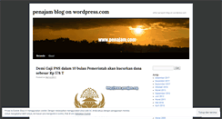 Desktop Screenshot of penajam.wordpress.com