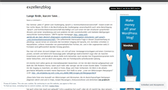 Desktop Screenshot of exzellenzblog.wordpress.com