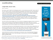Tablet Screenshot of exzellenzblog.wordpress.com