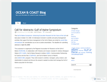 Tablet Screenshot of oceanandcoast.wordpress.com