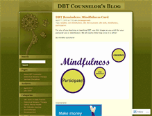 Tablet Screenshot of dbtcounselor.wordpress.com