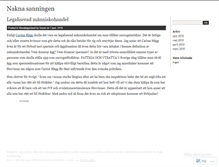 Tablet Screenshot of naknasanningen.wordpress.com