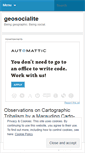 Mobile Screenshot of geosocialite.wordpress.com