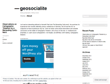 Tablet Screenshot of geosocialite.wordpress.com