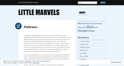 Desktop Screenshot of littlemarvels.wordpress.com