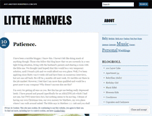 Tablet Screenshot of littlemarvels.wordpress.com