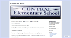 Desktop Screenshot of centralknights2ndgrade.wordpress.com