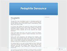 Tablet Screenshot of pedophiledenounce.wordpress.com