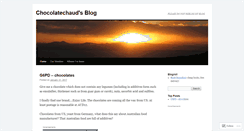 Desktop Screenshot of chocolatechaud.wordpress.com