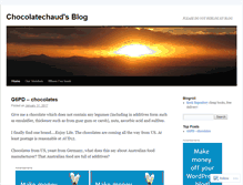 Tablet Screenshot of chocolatechaud.wordpress.com