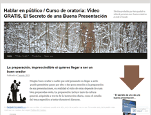 Tablet Screenshot of hablarenpublico9.wordpress.com