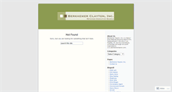 Desktop Screenshot of berkhemerclayton.wordpress.com