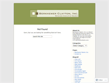 Tablet Screenshot of berkhemerclayton.wordpress.com