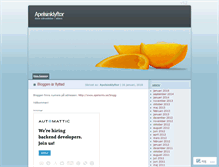 Tablet Screenshot of apelsinklyftor.wordpress.com