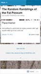 Mobile Screenshot of fatpossum.wordpress.com