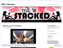 Tablet Screenshot of mkisstacked.wordpress.com