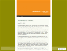 Tablet Screenshot of fairbanksfirst.wordpress.com