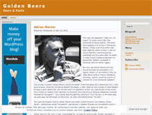 Tablet Screenshot of goldenbeers.wordpress.com