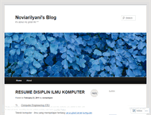Tablet Screenshot of noviarilyani.wordpress.com