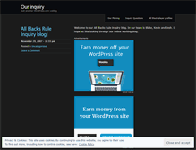 Tablet Screenshot of allblacksrule.wordpress.com