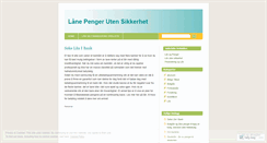 Desktop Screenshot of laanepengerutensikkerhet.wordpress.com