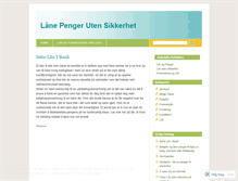 Tablet Screenshot of laanepengerutensikkerhet.wordpress.com