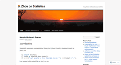 Desktop Screenshot of bzstat.wordpress.com