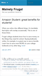 Mobile Screenshot of frugalc.wordpress.com