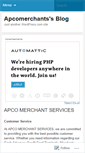 Mobile Screenshot of apcomerchants.wordpress.com