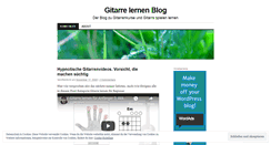 Desktop Screenshot of gitarrenkurs.wordpress.com