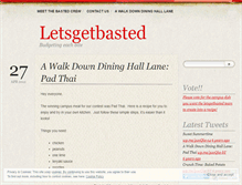 Tablet Screenshot of letsgetbasted.wordpress.com