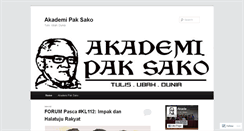 Desktop Screenshot of akademipaksako.wordpress.com