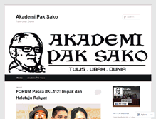 Tablet Screenshot of akademipaksako.wordpress.com