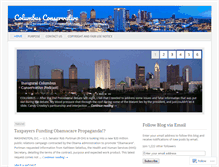 Tablet Screenshot of columbusconservative.wordpress.com